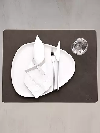 LIND DNA | Tavola SQUARE 35x45cm Nupo Angolare Rosso | braun